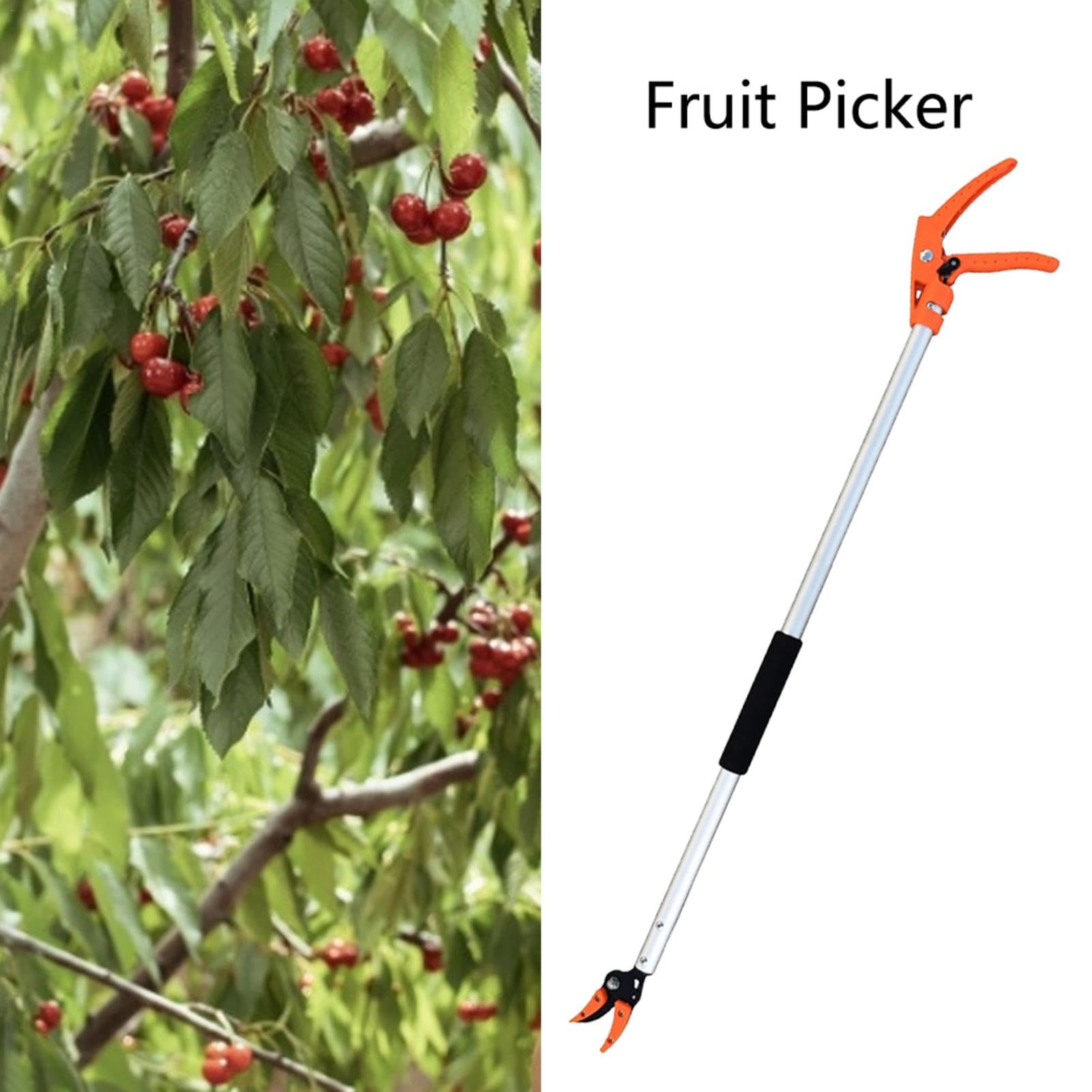 1/2 Pieza Podadora De Árboles De Largo Alcance - Cortar Y Sujetar Podadora De Árboles | Tijeras De Podar Para Árboles De Jardín | Podadora Para Jardín Tijeras | Cortador De Ramas De Árbo Para Recoger