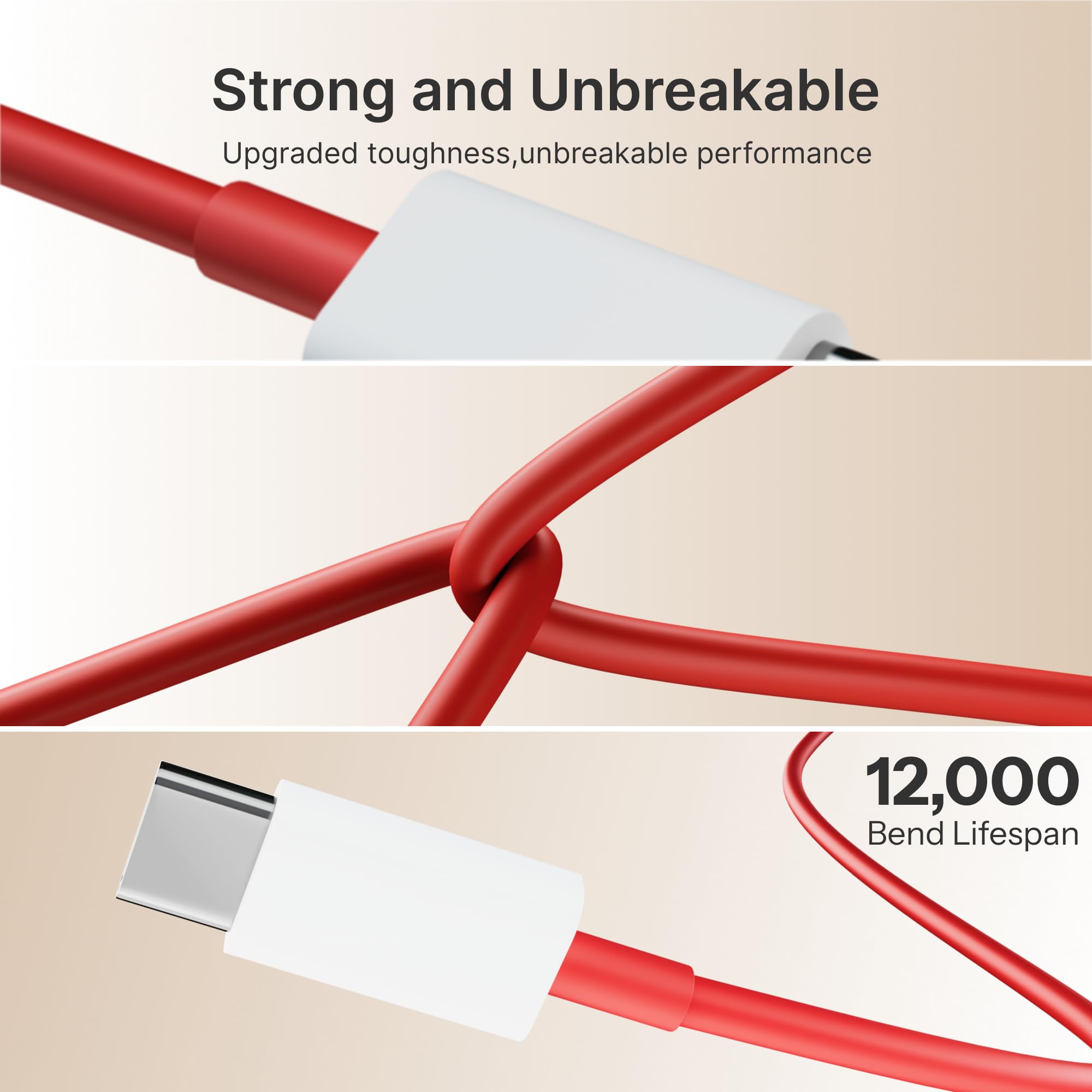 65W Fast Charger Adapter & USB-A to Type C Cable Combo, Compatible with OnePlus, Realme, Xiaomi, Redmi, Oppo, Vivo & Other Smartphones, Type C Charger Supports Dash, Warp, Vooc, SuperVooc by AILKIN — Amazon image 4