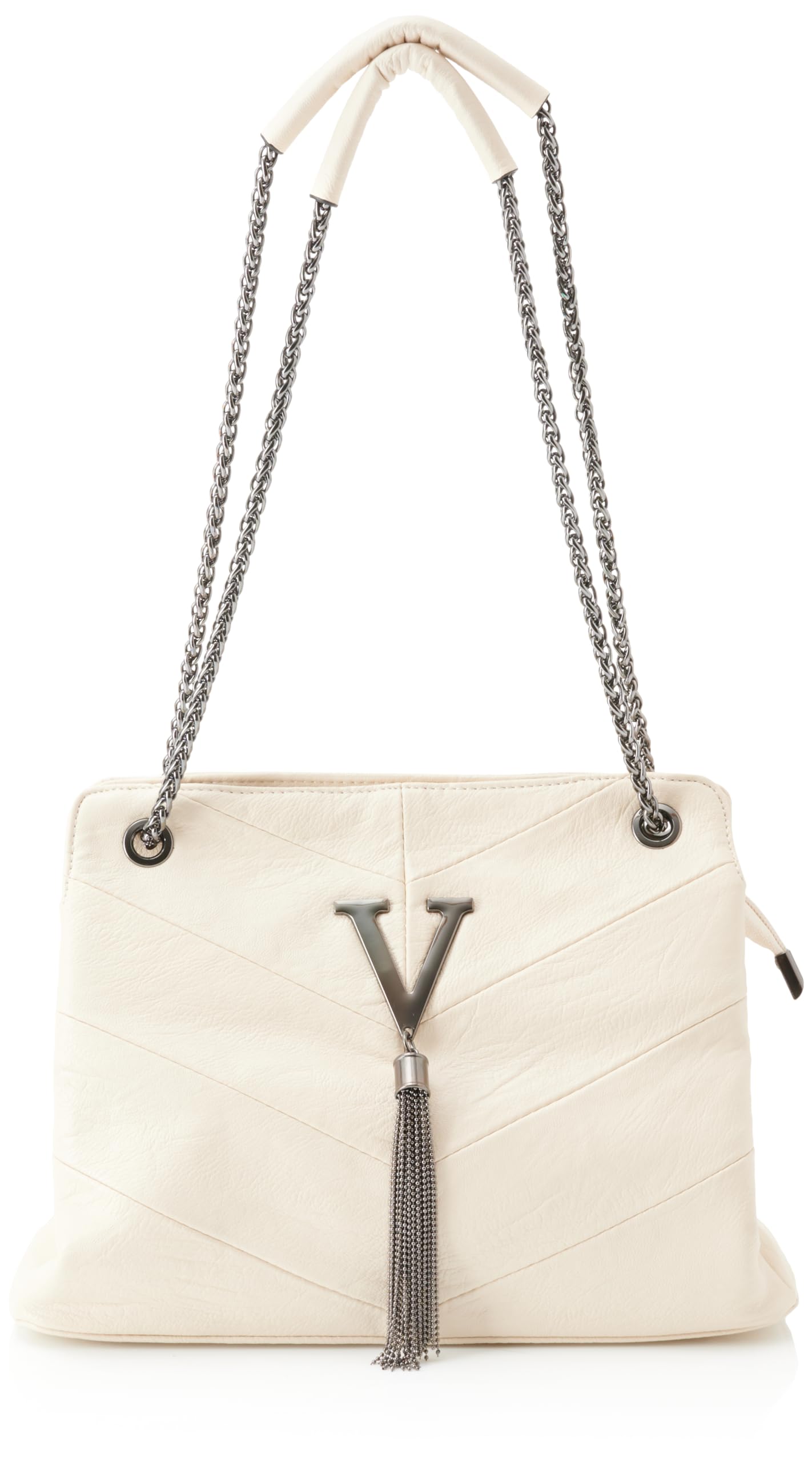 faina Women's Handbag Bag Clutch, Wool White, One Size