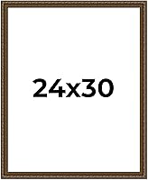 Vista 253 de Marco de fotos completo de madera dorada envejecida de 16 x 20 pulgadas con plexiglás acrílico UV, parte trasera de tablero de espuma y accesorios