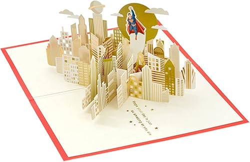 Miniatura 2 de Hallmark Signature Paper Wonder - Tarjeta desplegable para el día del padre o tarjeta de cumpleaños para él (Superman) (paquete de 2)