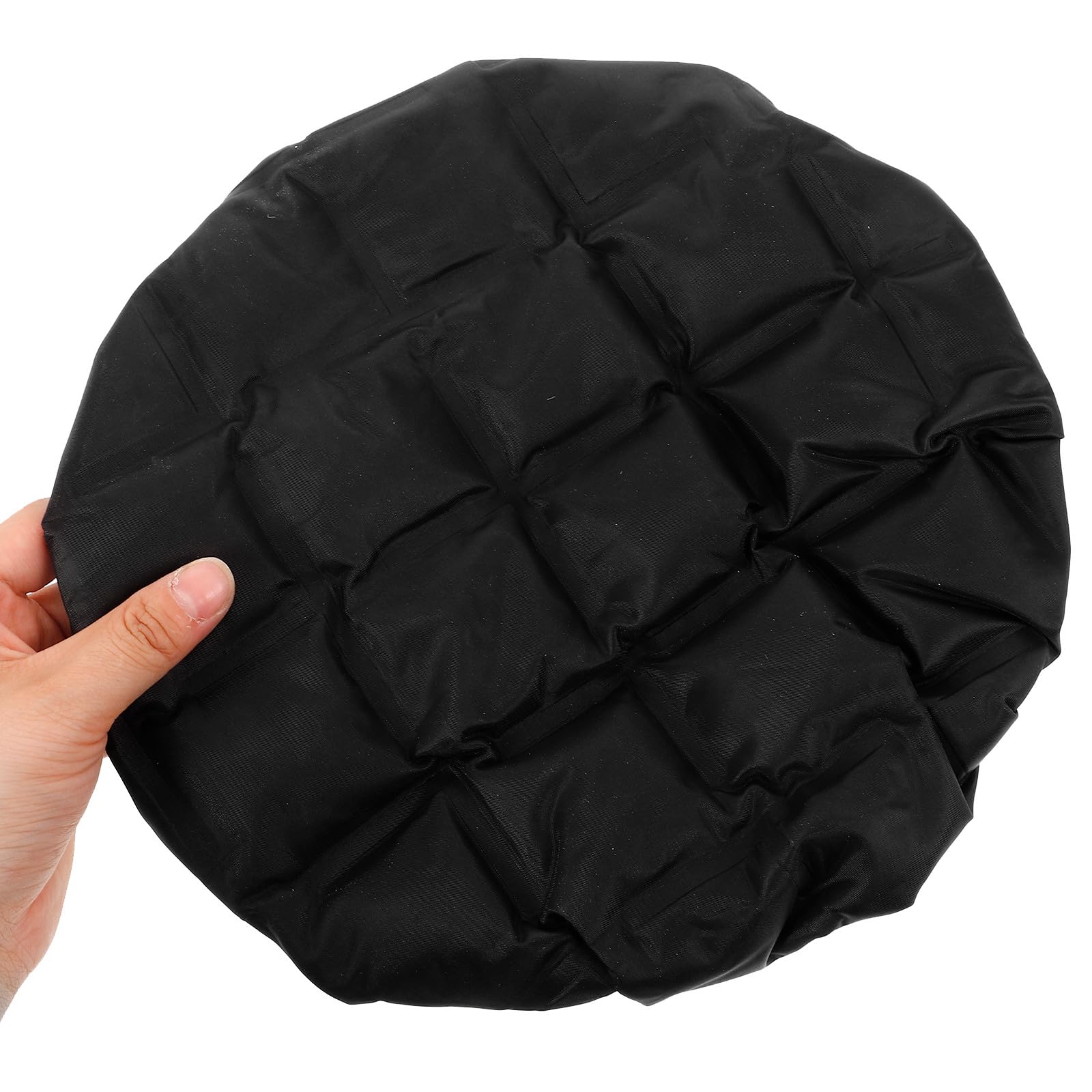 Wärmehaube zum Haare Färben mit Bequemem Sitz aus Stoff und Gel Wiederverwendbare Duschhaube für Salon und Haarpflege in Schwarz