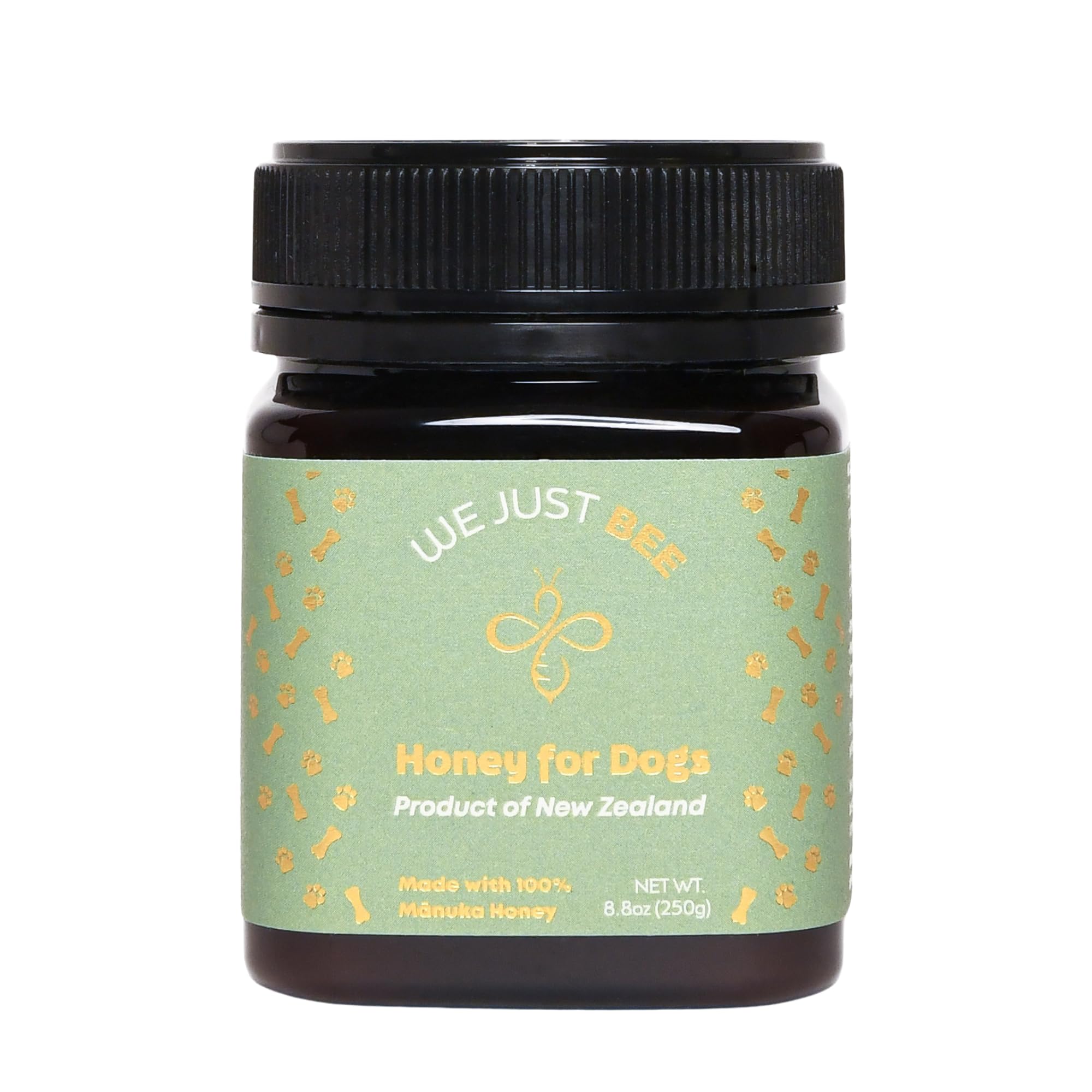 We Just Bee for Dogs – Manuka Honey Treat for Canine Wellness, Natural Immunity & Skin Support, Premium New Zealand Manuka, Healthy & Delicious Dog Treat (250g)