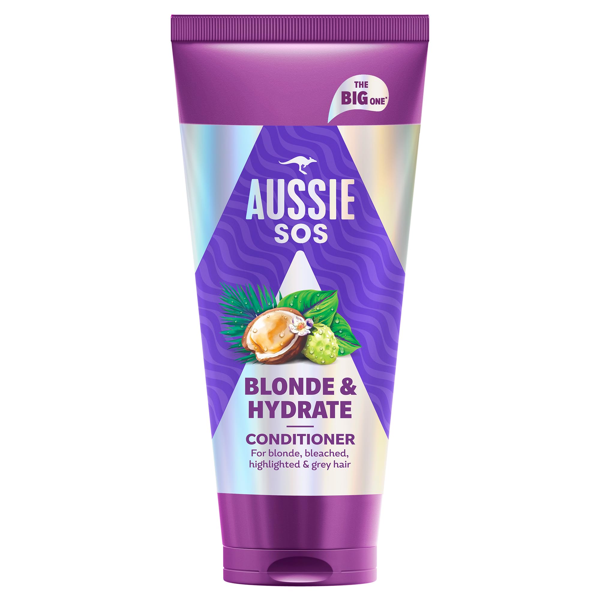 Aussie SOS Blonde & Hydrate Açık Renk Boyalı, Röfleli ve Gri Saçlar İçin Saç Kremi 350ml