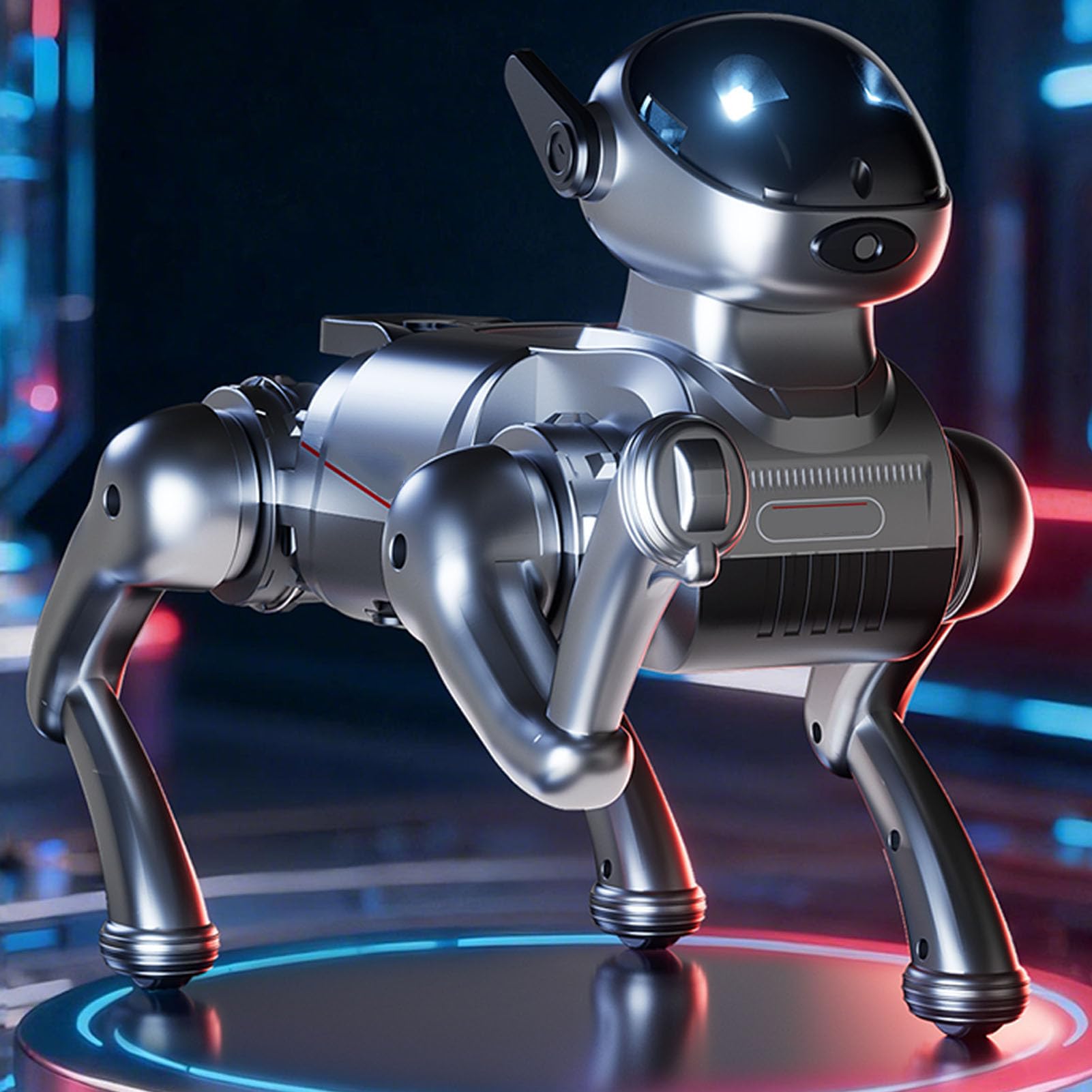 Giocattolo per Cani Robot Intelligente AI per Bambini, Telecomando | Programmabile, Interattivo per Ballare e Cantare, Cucciolo Robot per Regali di Compleanno di Natale per Ragazzi e Ragazze