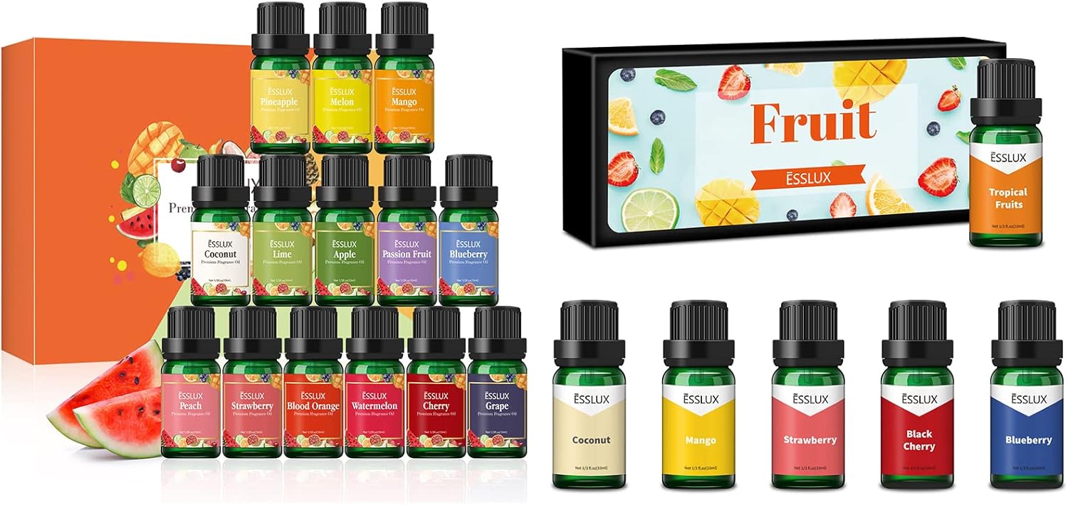 Fragrance Oils Set, ESSLUX Fruity Collection and Fruit