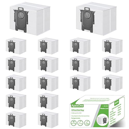 ApexOne 18 Pack Q10 Q7 Q5 Dust Bags for Roborock