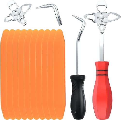 Kit de herramientas de instalación de parabrisas de 12 piezas, incluye 1 herramienta de instalación de escudo ancho, 1 extractor de pasador de