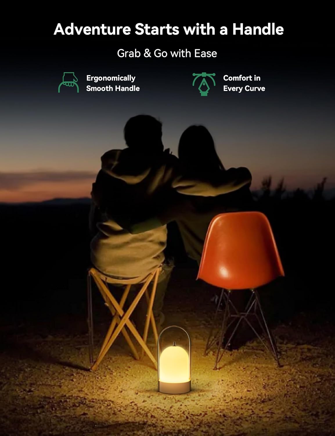 Tubicen Portable Lamp, Battery Operated Cordless Outdoor Table Lamps Rechargeable, 4-Level Touch Dimmable IP44 Shower Lamp, Night Light for Patio Camping Dining Room Bedroom (Brass White, Waterproof)