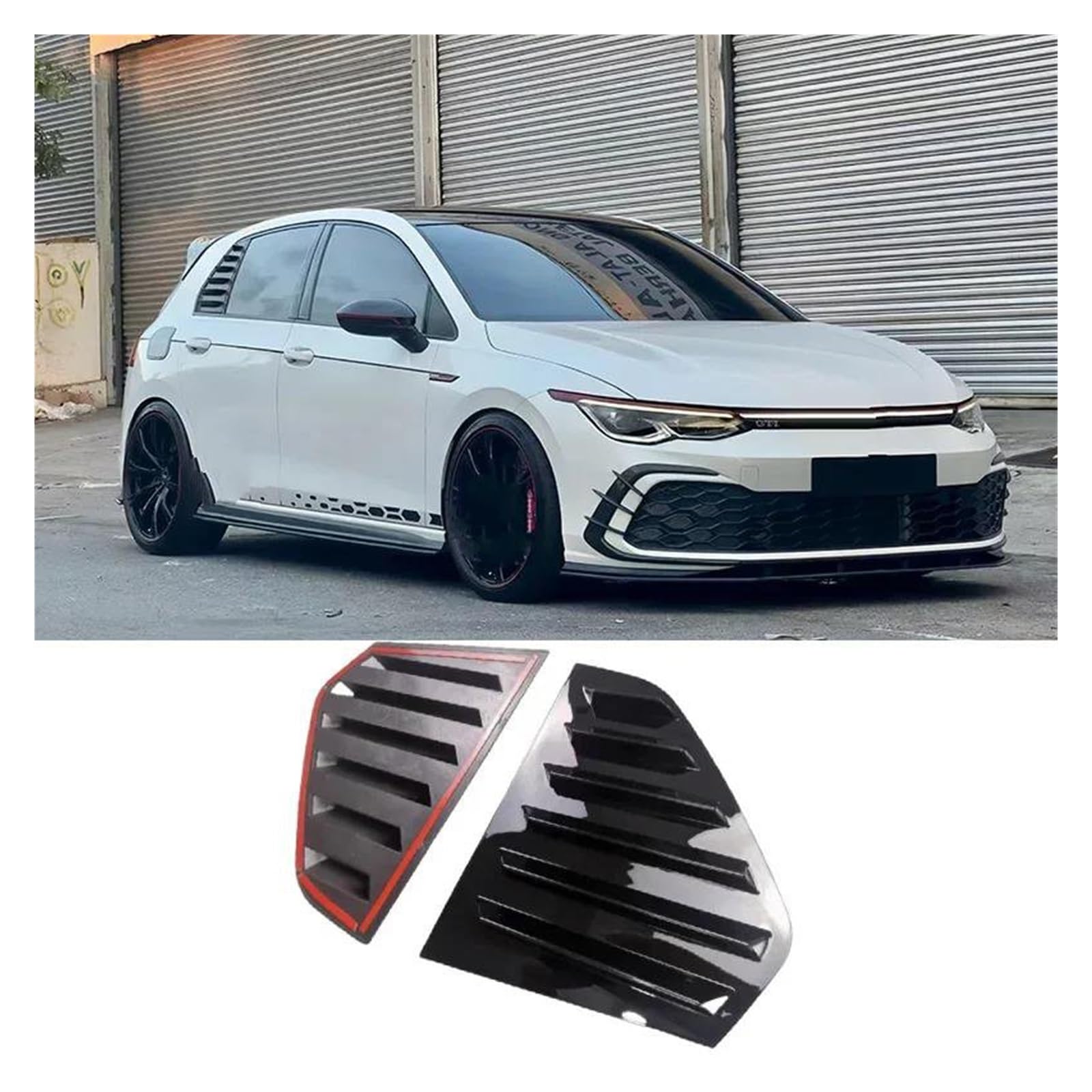 Alerón Ventana Trasera del Coche para Golf 8 MK8 para MPI para TSI para TDI para para GTD para GTE R para Line 2019-2023 Rejillas Ventana Trasera Automóvil Cubierta Persiana