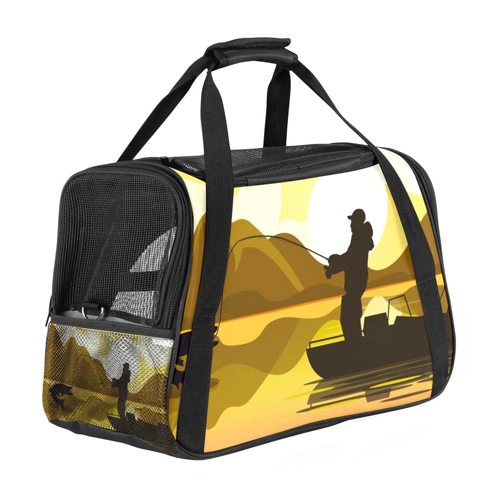 Sac de transport pour animaux de petite taille avec fermeture double éclair