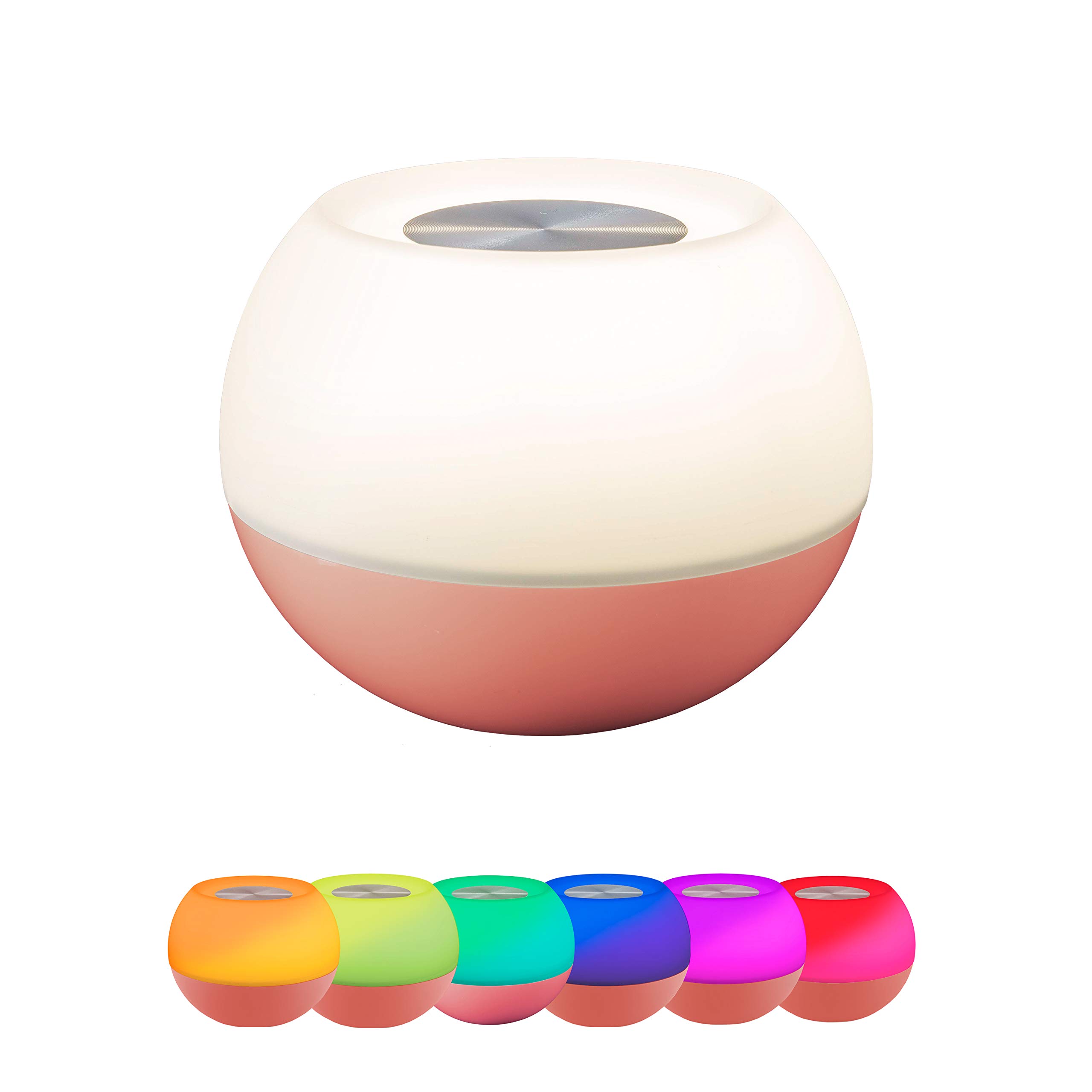 Enbrighten Color-Changing LED Lamp Modern Night Light Dimmable White Vibrant RGB Touch Sensor On Off Compact Ideal for
