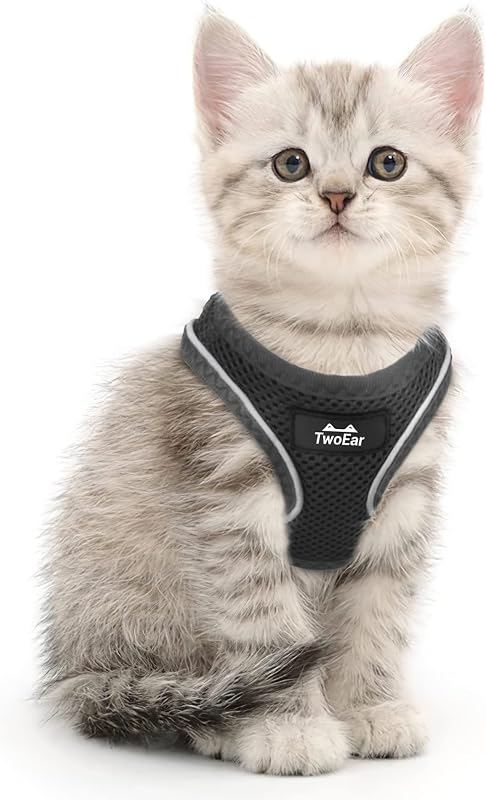 Peitoral para Gatos com Guia e Faixas Refletivas TwoEar, Tamanho Pequeno