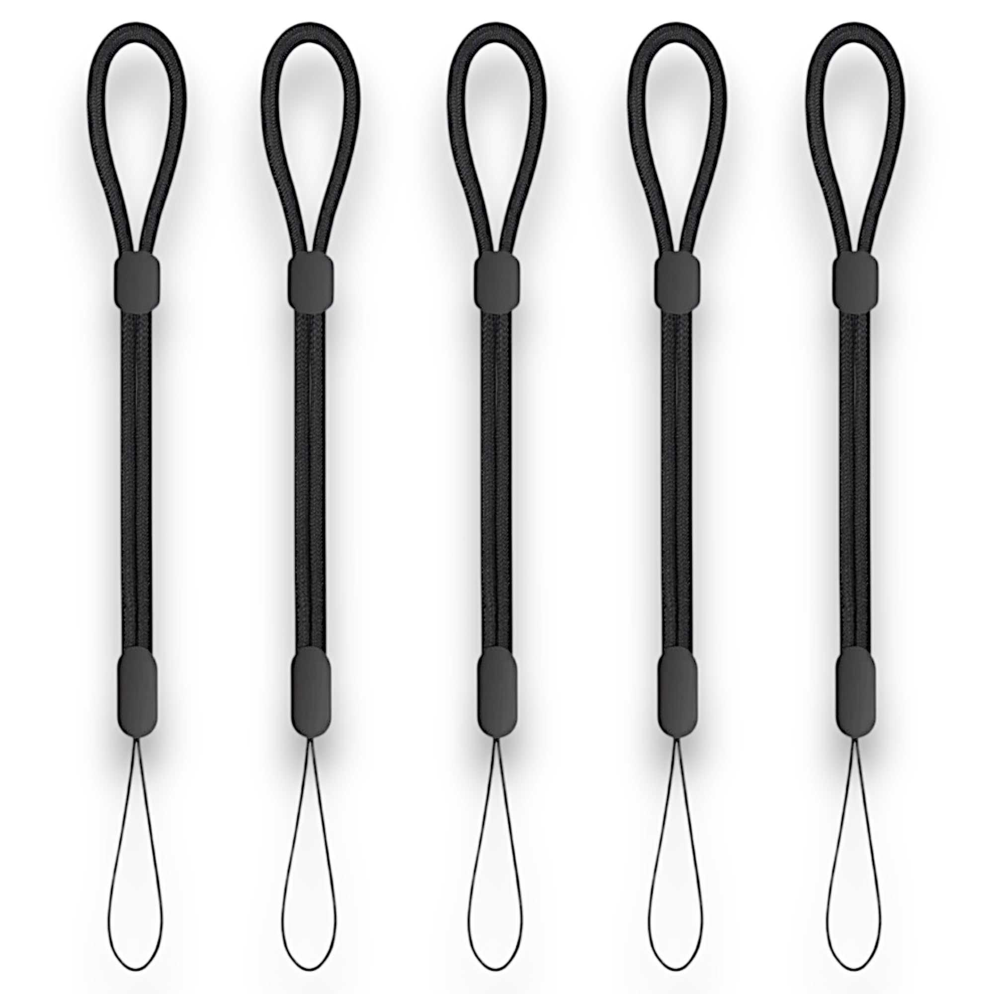 Ratask Black Pack Of 5 Adjustable Wrist Strap Lanyard, Mobile Lanyard Strap Accessories (, Pack Of 5)