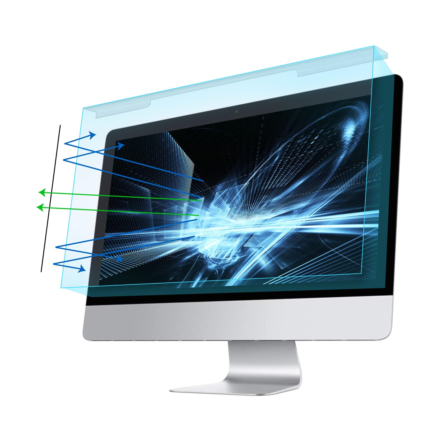 MOSISO 30-32 Pulgadas Protector de Pantalla Luz Anti-Azul Anti-UV Protección Ocular,para Diagonal 30/31/31,5/32 Pulgadas Monitor LED de Escritorio de Pantalla Ancha 16:9(71,8x42 cm/L x W)
