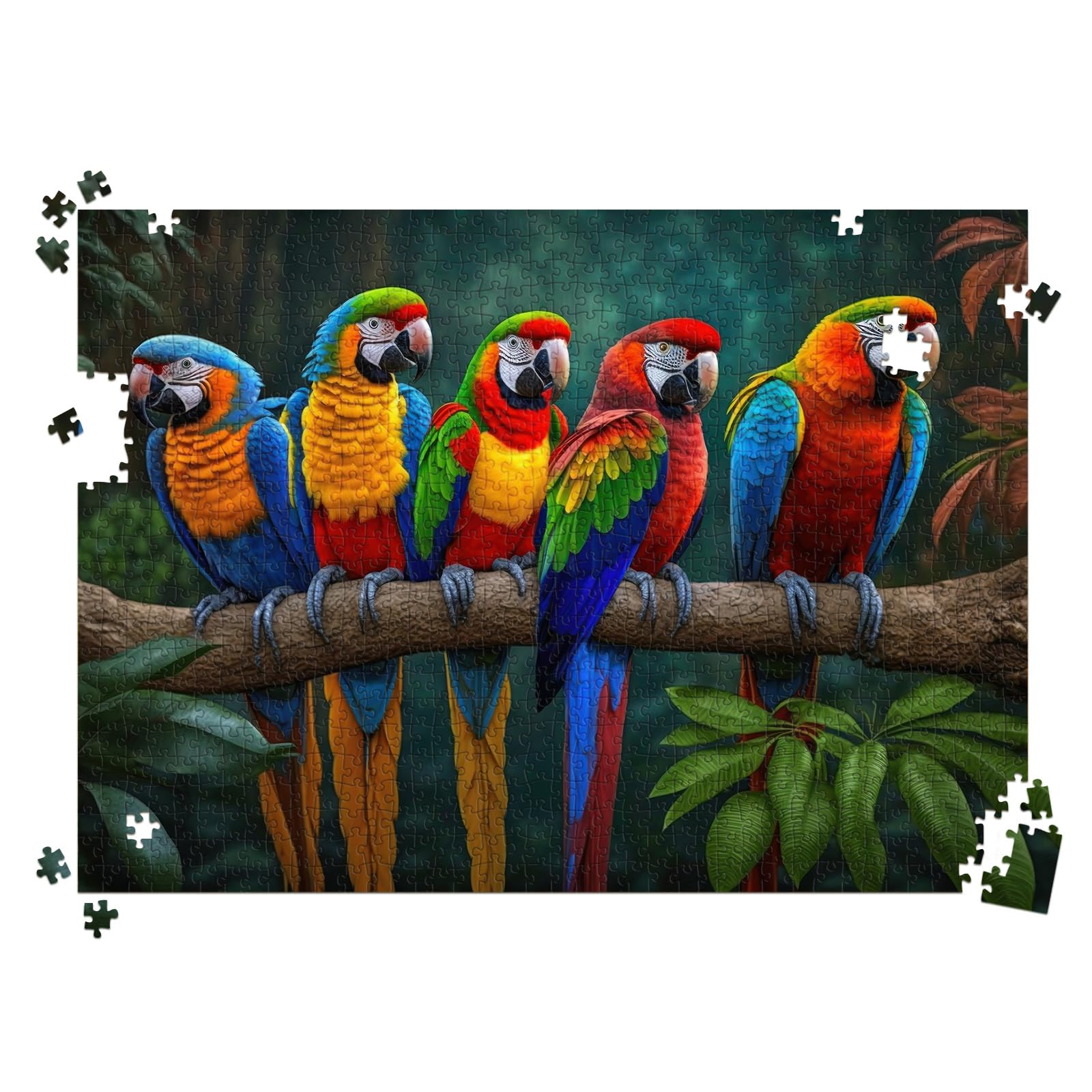 HUADADA -Jigsaw Puzzles for Adults 1000 Piece Colorful Parrot 1000 Piece Jigsaw Puzzles for Adults Gifts, 1000 Pieces - Image 2