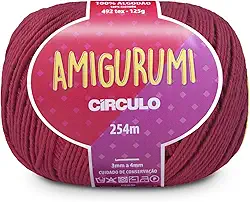 Fio de algodão Circulo Amigurumi - 100% algodão virgem brasileiro mercerizado, macio, peso esportivo, 125 g, 278 m - Viva Magenta
