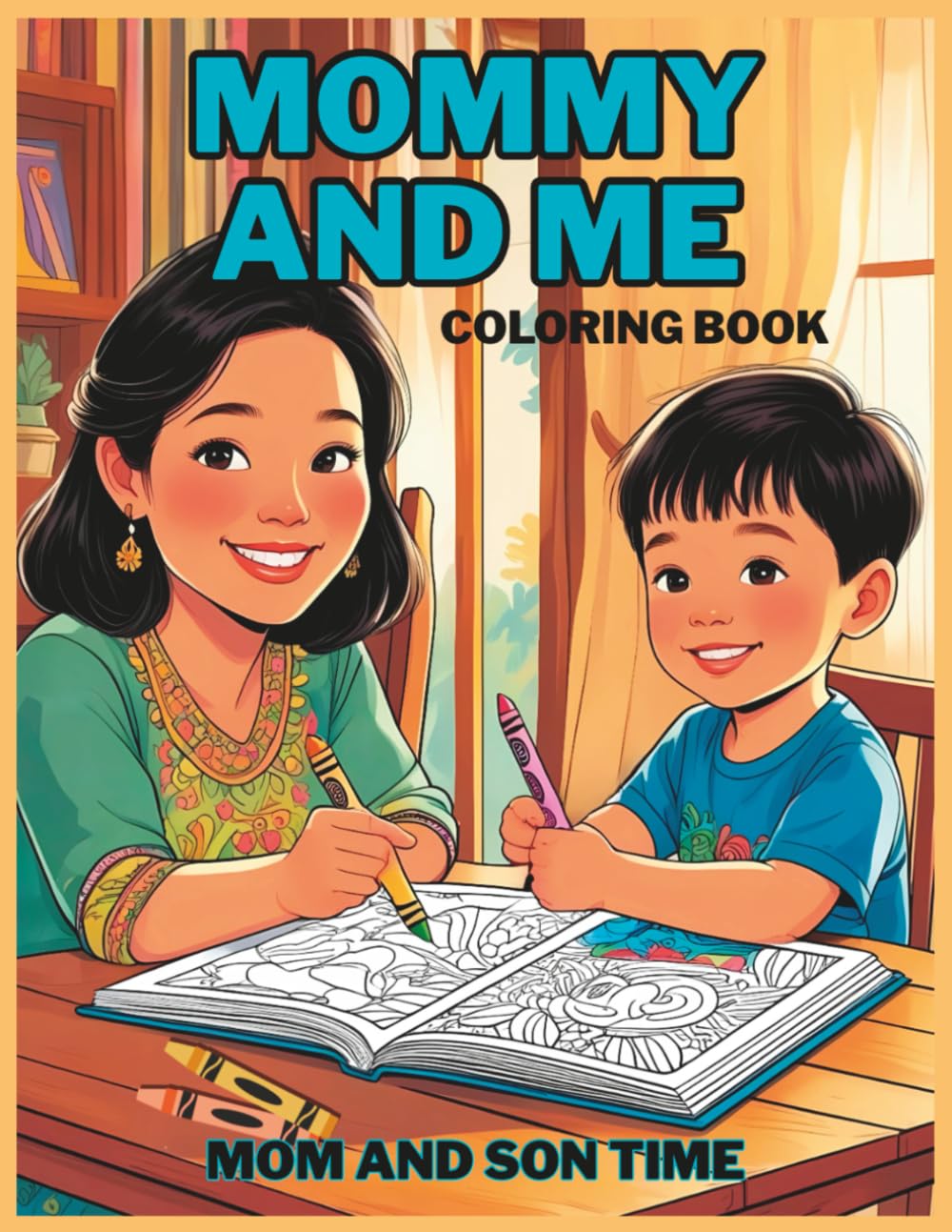 Mommy and Me Coloring Book: Heartwarming Bonding Adventures for Mom & Son-Fun Activities Together: Dive into monster truck action, wild ocean wonders ... and silly monsters,spark creativity and joy