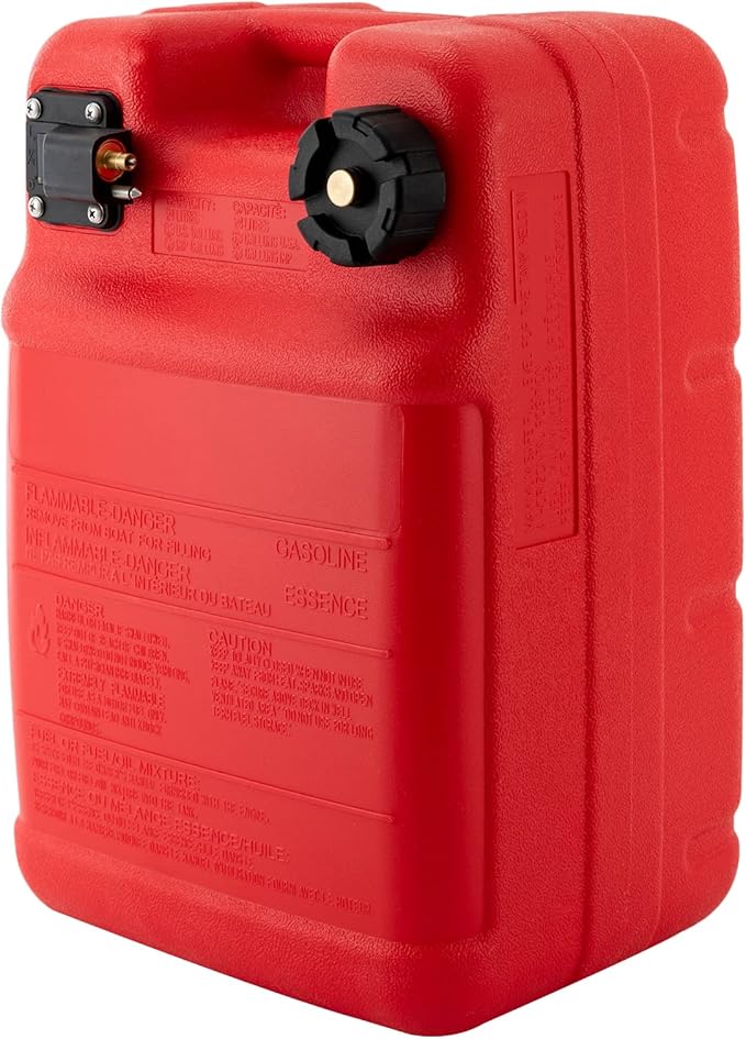 Gas Tank 6 Gallon Boat Fuel Tank Red Outboard Gas Tank