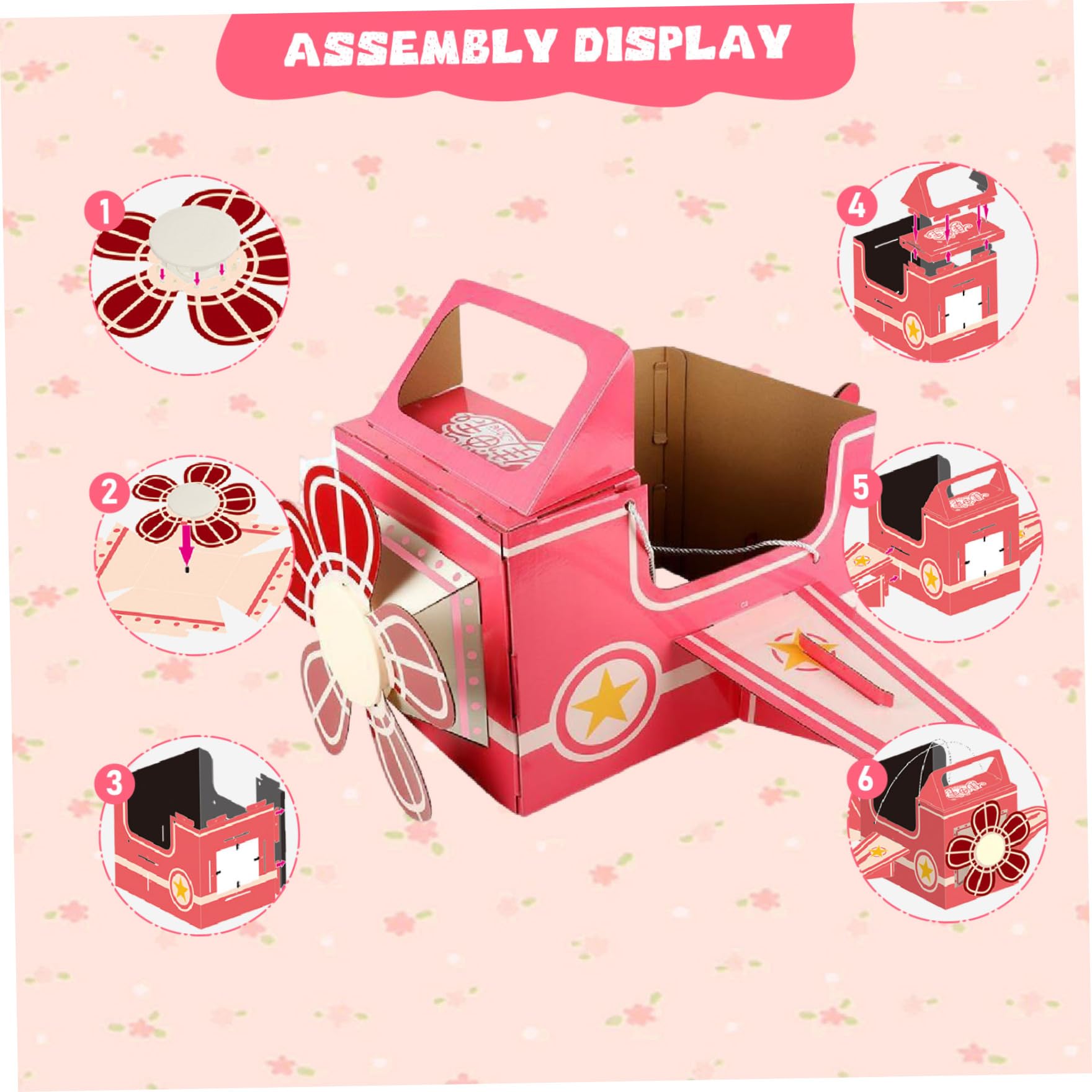 Casetta da Gioco in Cartone per Bambini, Costume da Aeroplano in Cartone indossabile Costume da Aeroplano per Bambini Asilo Fai da Te Fare Giocattoli Giocattoli creativi da Gioco all'aperto