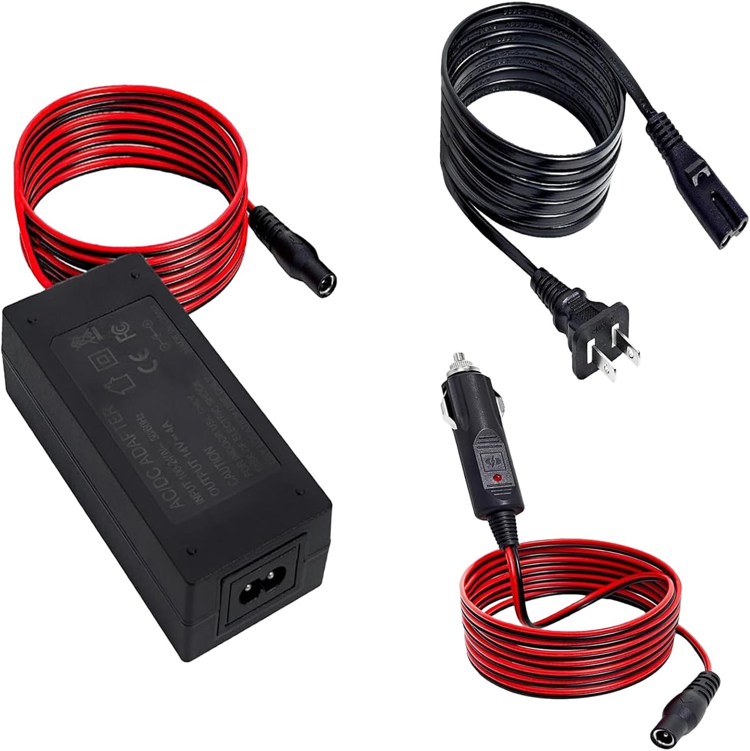 14V Charger for NOCO Jump Starter Compatible with NOCO GB70 GB150 GB250+ GB251+ GB500 GB500+ Genius Boost Ultra Safe Lithium Battery，with Cigarette Lighter Charger Cable Boost Power Cord