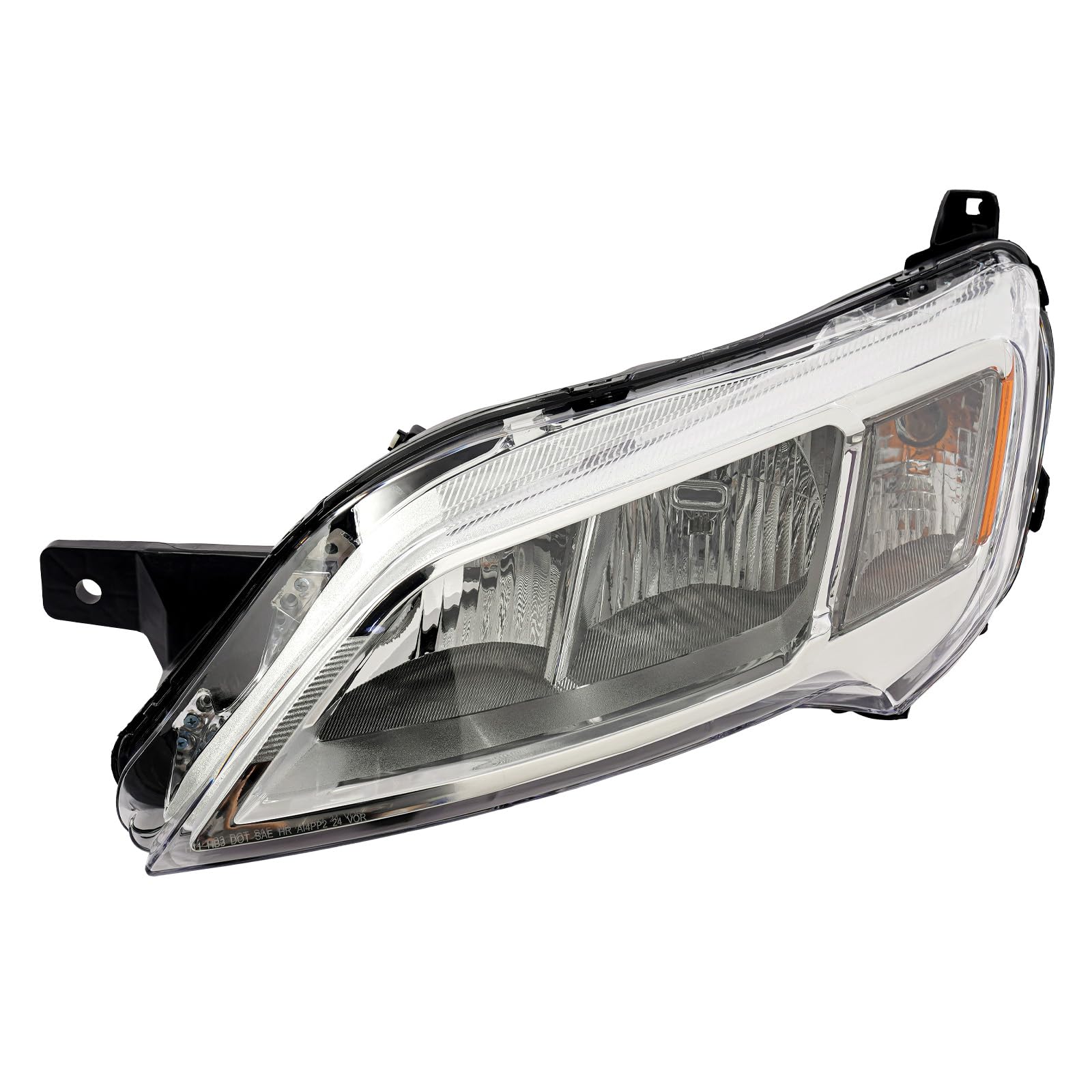 Halogen Headlight Assembly for 2023 2024 2025 RAM PROMASTER 1500/2500/3500 Base/Tradesman Model Left Driver Side Front Head Lamp Replacement Black