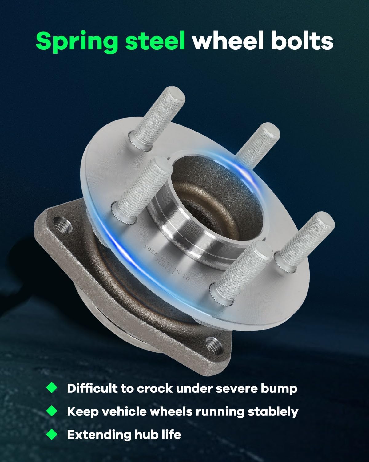 SCITOO Wheel Hub Wheel Bearing Assembly Rear 513325 fit for Chrysler 300 2012-2019 for Dodge CHALLENGER 2012-2019 for Dodge CHARGER 2012-2019 5 Lugs Wheel Hub Bearing Assemblies without ABS 1pc