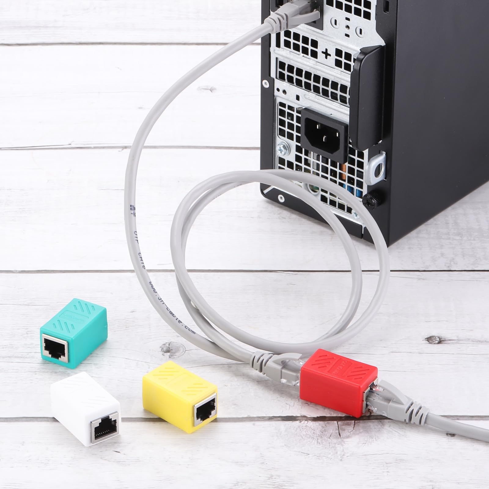 QUARKZMAN 30 Pack RJ45 Ethernet Coupler, Femmina a Femmina Cat6 Coupler Adattatore di Estensione Ethernet Connettore di Rete per Cat8/Cat7/Cat6/Cat5e/Cat5, Nero
