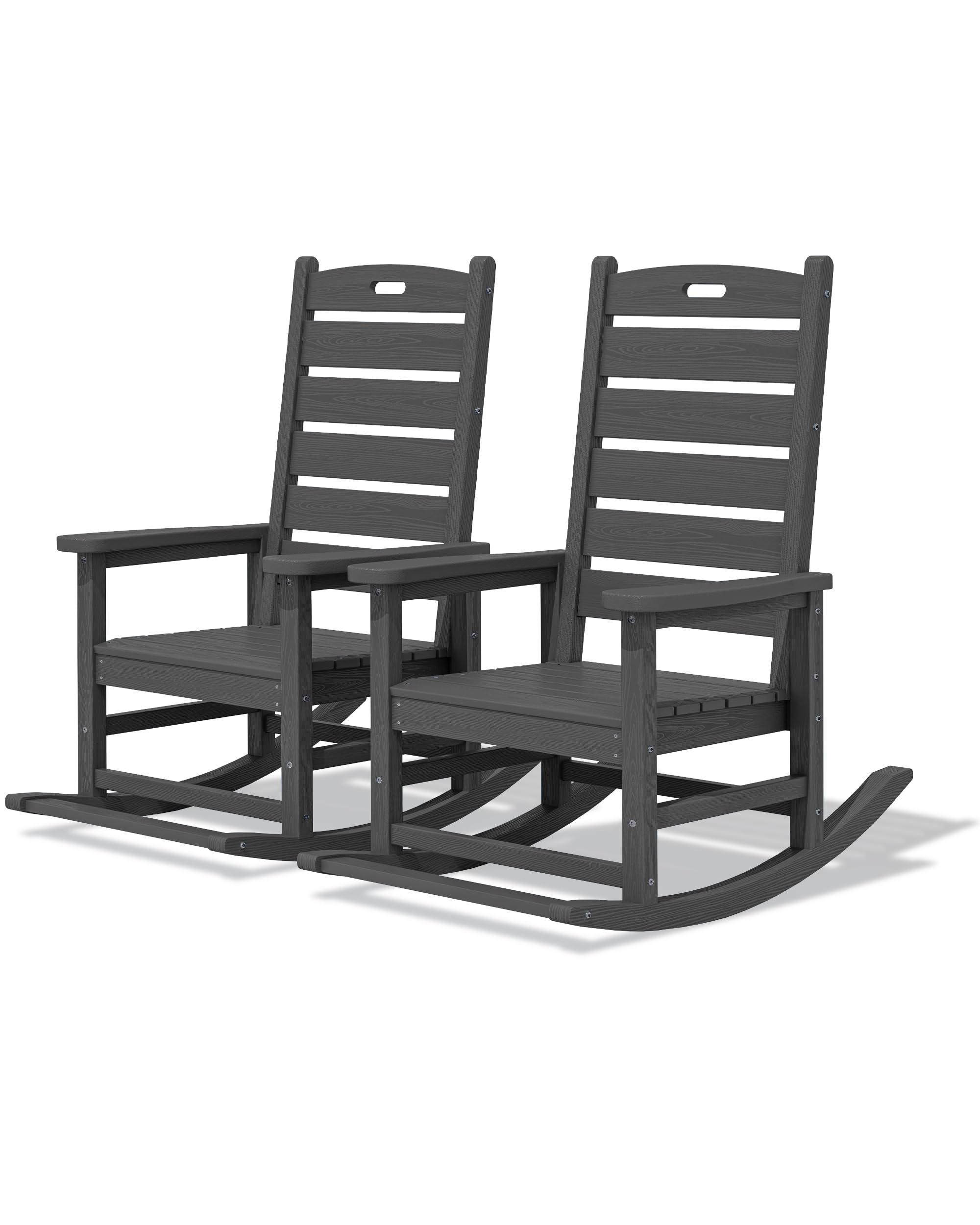 SERWALL Outdoor Rocking Chair Set of 2