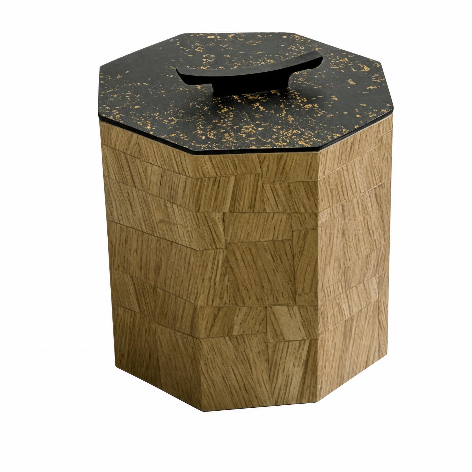 rockible Caja Madera con Tapa Compacto Caja Decorativa con Tapa Retro Joyero para Tocador, Escritorio, Serie Dorada - Madera Tibetana · Caja De Almacenamiento Octogonal Alta