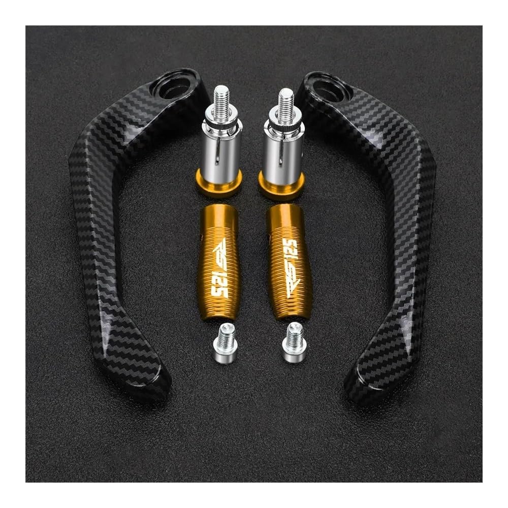 WGRUKLBD for Ap&rilia RS125 RS 125 1996-2010 Motorcycle Aluminum Handlebar Brake Clutch Lever Hand Guard Protector Handguard Handlebars Protector