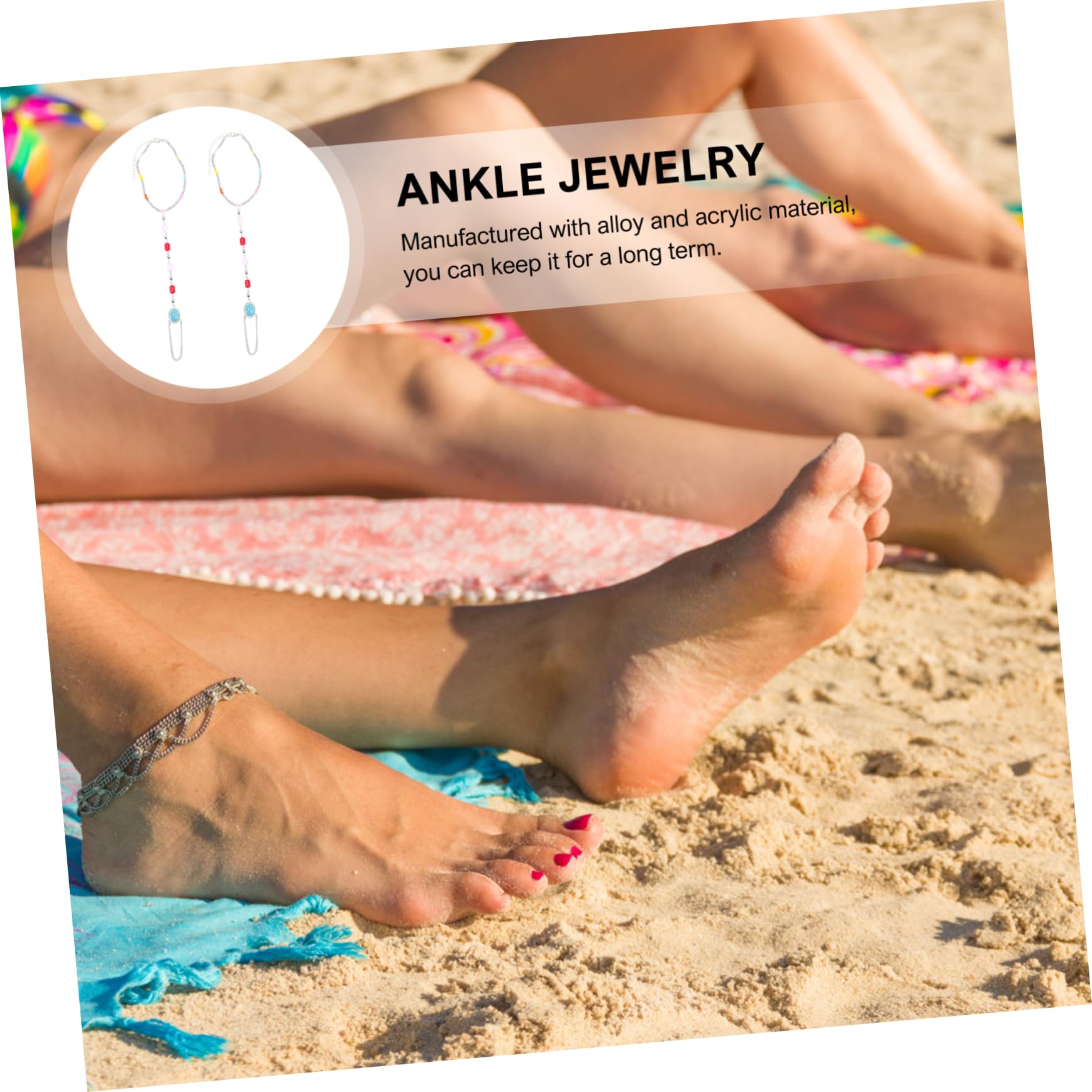 BESPORTBLE Tobillera Con Cuentas Para Mujer Tobilleras Para Mujer Joyería Para El Tobillo Tobilleras De Verano Tobillera Con Cuentas Tobillera De Verano Tobillera Con Cuentas Pulseras