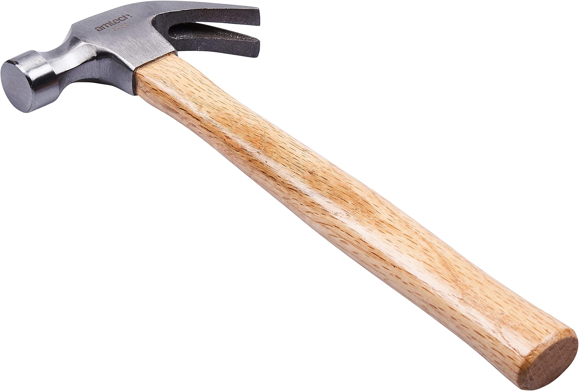 Claw Hammer, Fully Polished Steel Head, Traditional Wooden Handle, Balanced Weight for Smooth Striking, Perfect for Carpentry and Woodwork (16oz / 450g)