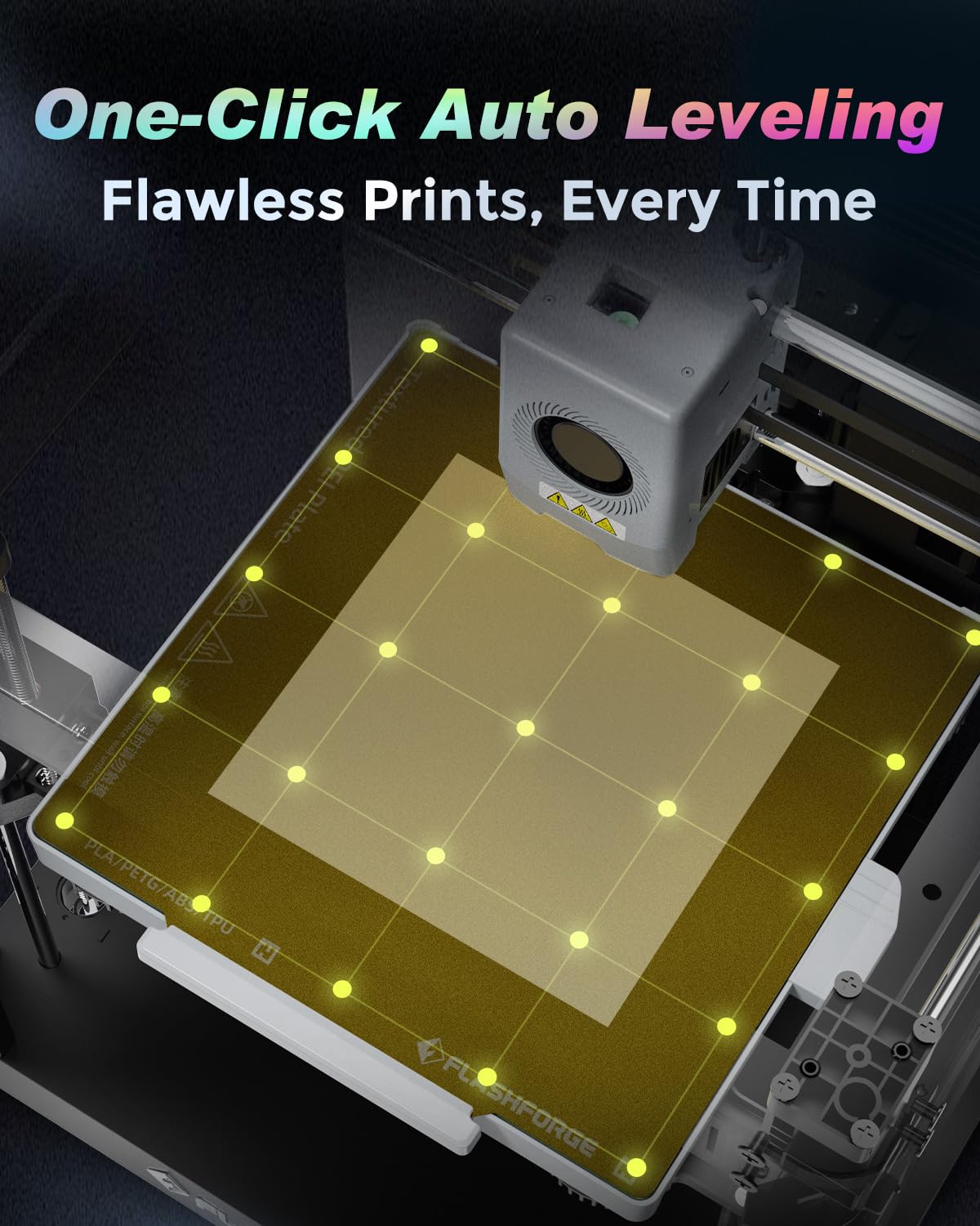 FLASHFORGE AD5X Multi-Color & Material 3D Printer with IFS, 220x220x220mm | 4-Color Printing, 600mm/s High Speed,300°C High Temp Direct Extruder,CoreXY & Auto Bed Leveling, Ideal For PLA-CF,PETG-CF product image 24
