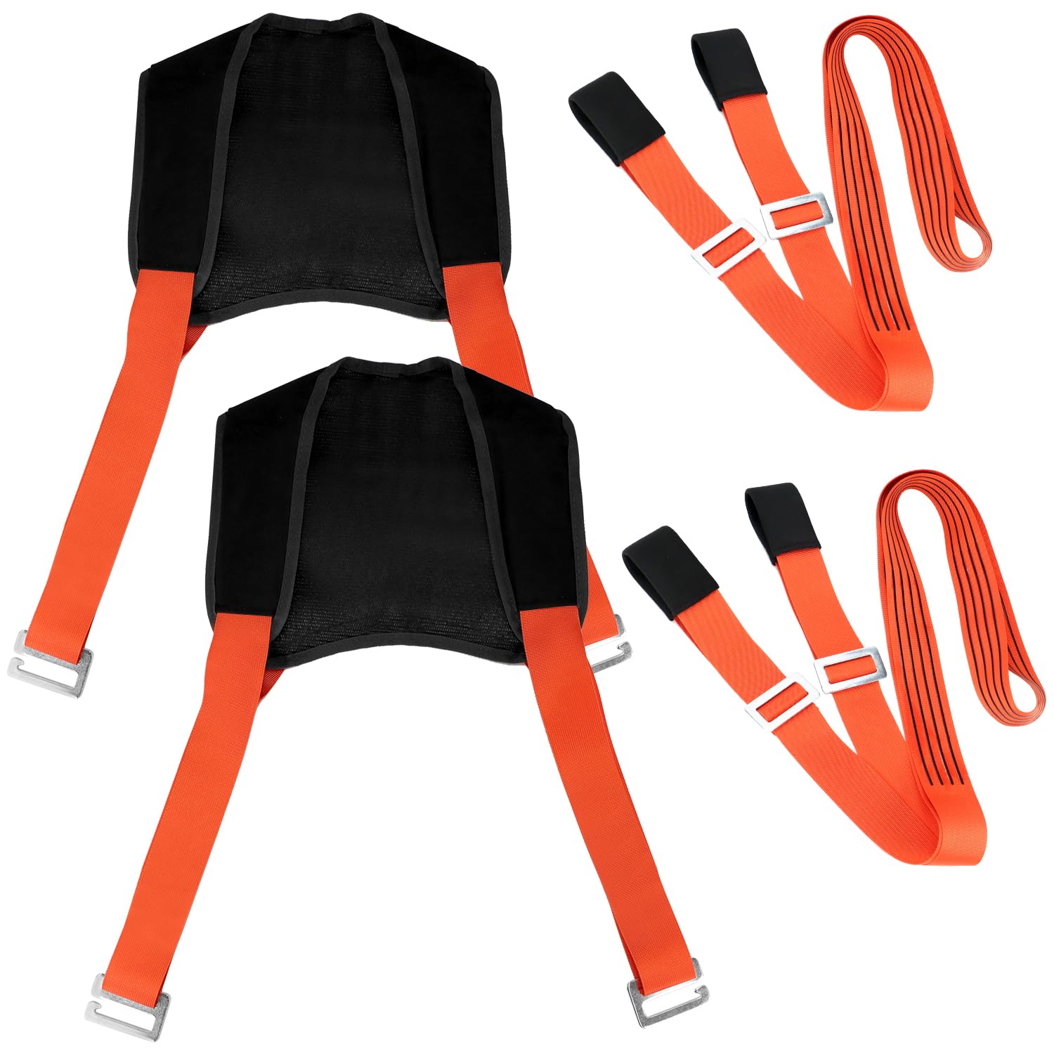 QWORK® 4 Pièces Sangles de Levage, Sangle demenagement capacité de Charge 200 kg, réglable pour Meubles et appareils électroménagers