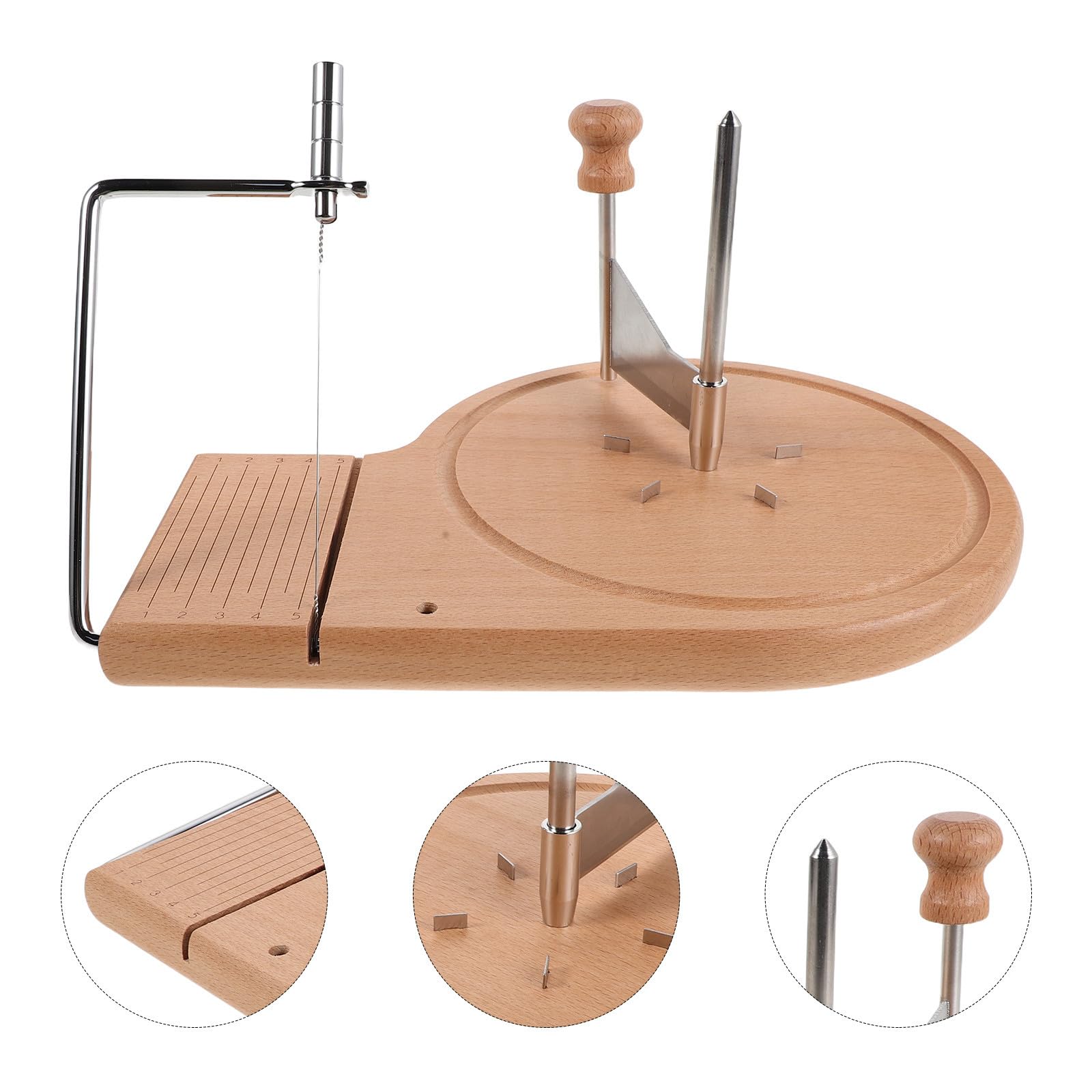 Gatuida Râpe à Fromage Rotative Manuelle en Bois et Métal Cuisine