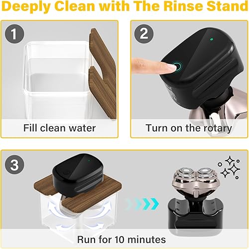 Miniatura 4 de Doohoeek Soporte de enjuague para afeitadora de nuez compatible con la afeitadora Skull Shaver Pitbull Gold PRO o Silver PRO, compatible con la