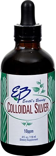 Earth's Bounty Plata coloidal - 10 ppm - 4 fl oz