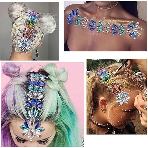 Miniatura 5 de 1000 gemas de cristal AB de diamantes de imitación coloridos, joyas de piedras preciosas acrílicas con parte trasera plana, manualidades para