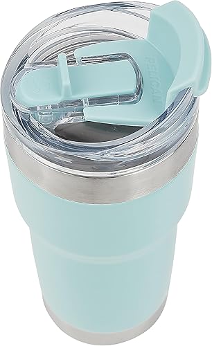 Miniatura 7 de Pelican Hydration Pelican Traveler - Vaso aislado al vacío de 22 onzas, acero inoxidable, doble pared, con tapa doble, taza de café aislada con