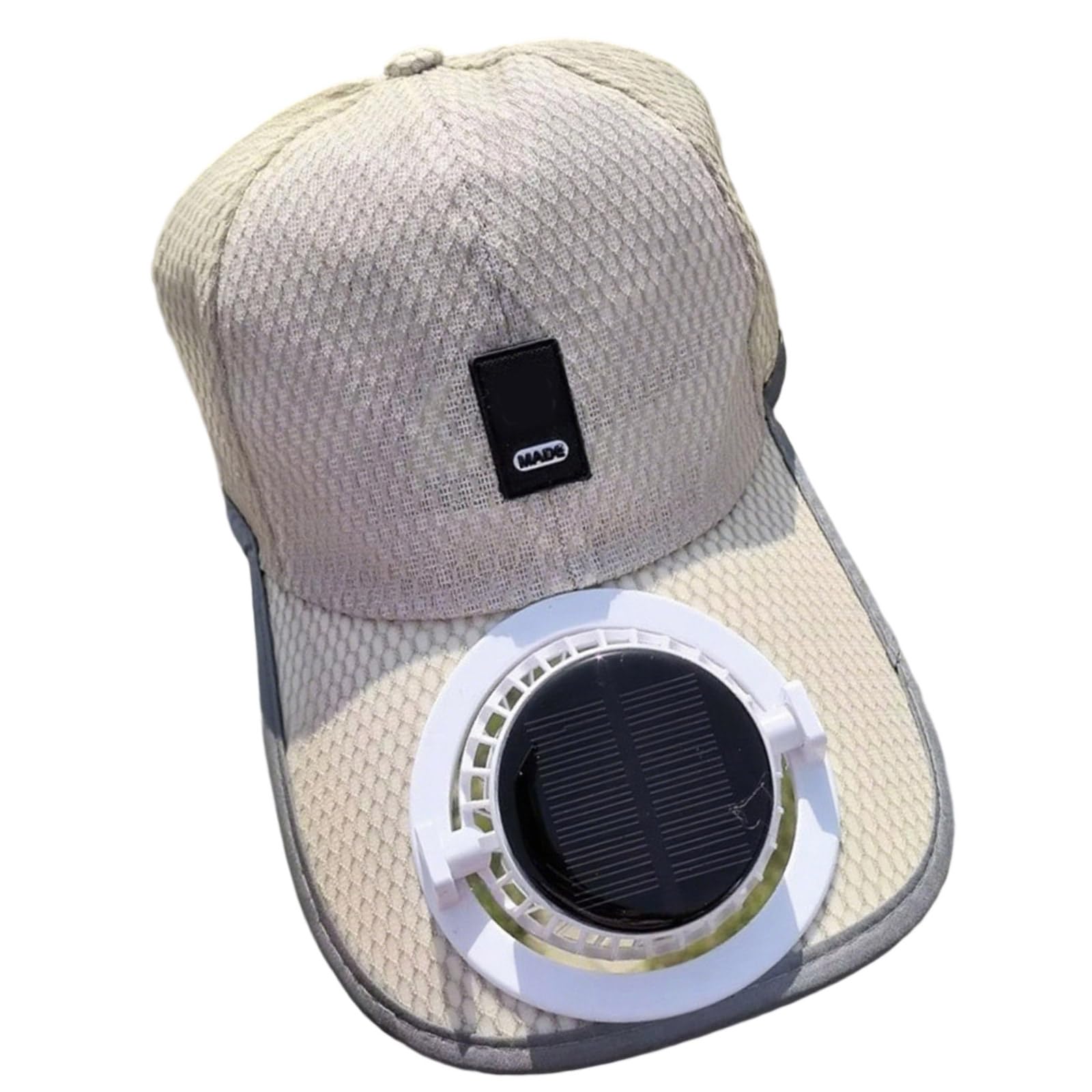 YUXITA Solar Powered Cooling Fan Hat With USB Charging For Outdoor Activities 600mAh Rechargeable Adjustable Ventilated Sun Hat