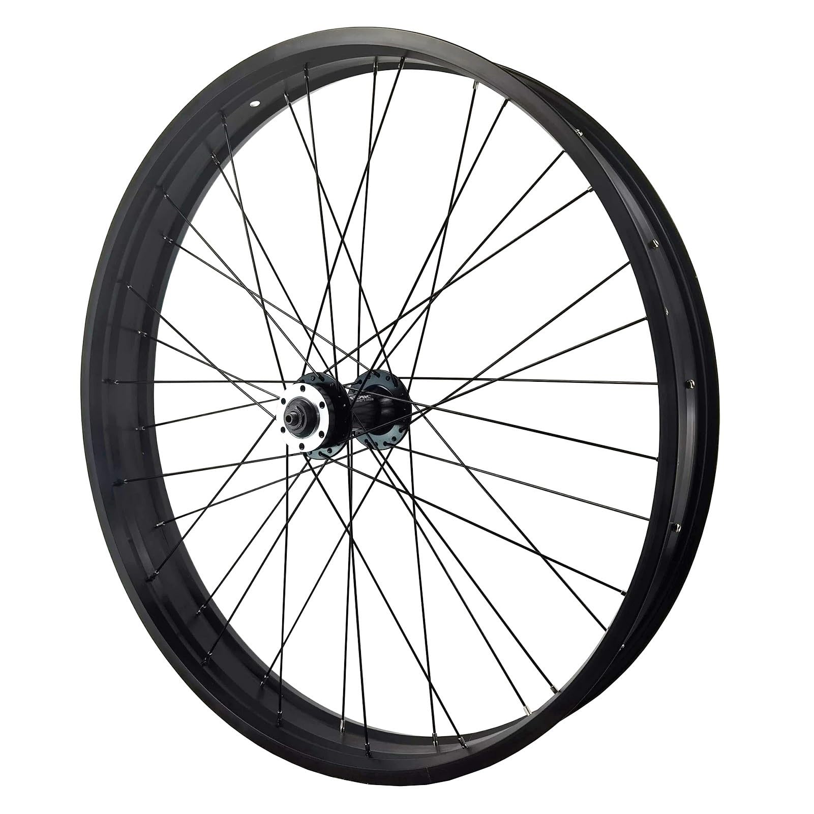 ZXGSXIOU AuroraXQ 20 x 4.0 inch Fat Bike Front Wheel, 26 Beach Snow Wheels, Aluminum alloy Disc Brake eBikes Wheel(26 inch)