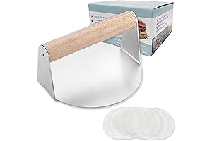 Novaric Stainless Steel Smash Burger Press Kit: The Ultimate Burger Smashing Solution for Blackstone Grills