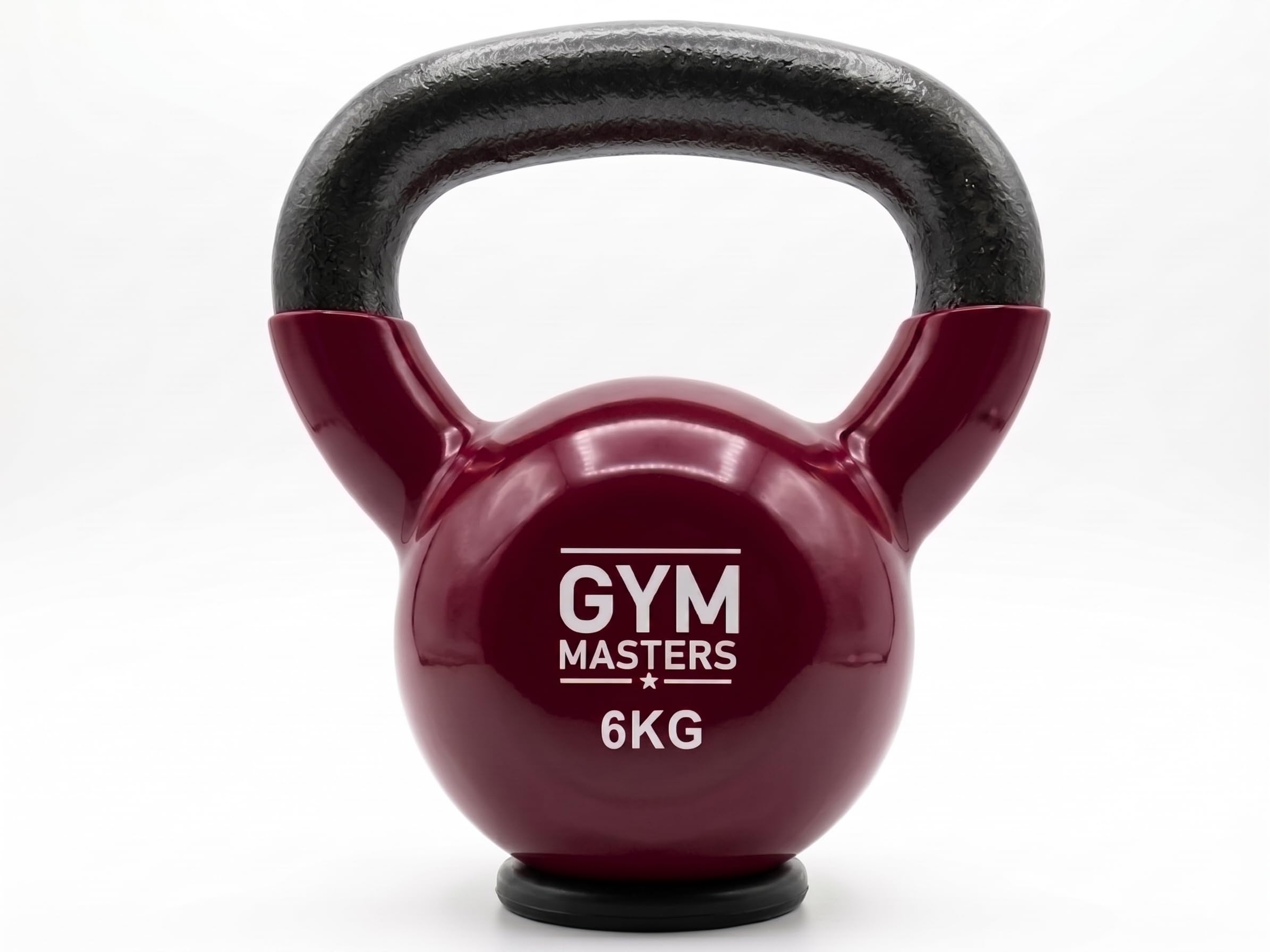 Gym Masters Kettlebell Set Vinyl 2–10 kg – Premium Design Farben – Fitness Set für Zuhause – mit Gummiboden & rutschfestem Griff