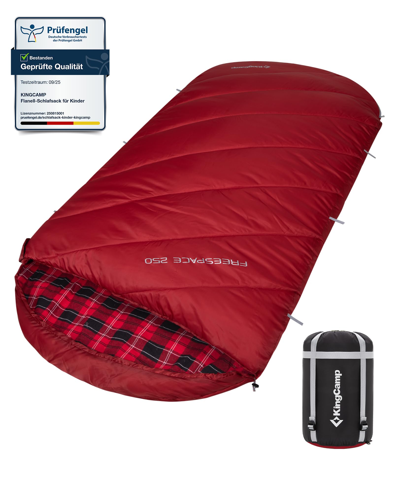 KingCamp Schlafsack XXL Baumwolle Flanell Erwachsene Übergröße | Deckenschlafsack für Winter&Sommer.Extra breit 220x100cm für Bewegungsfreiheit.Ideal Camping Outdoor
