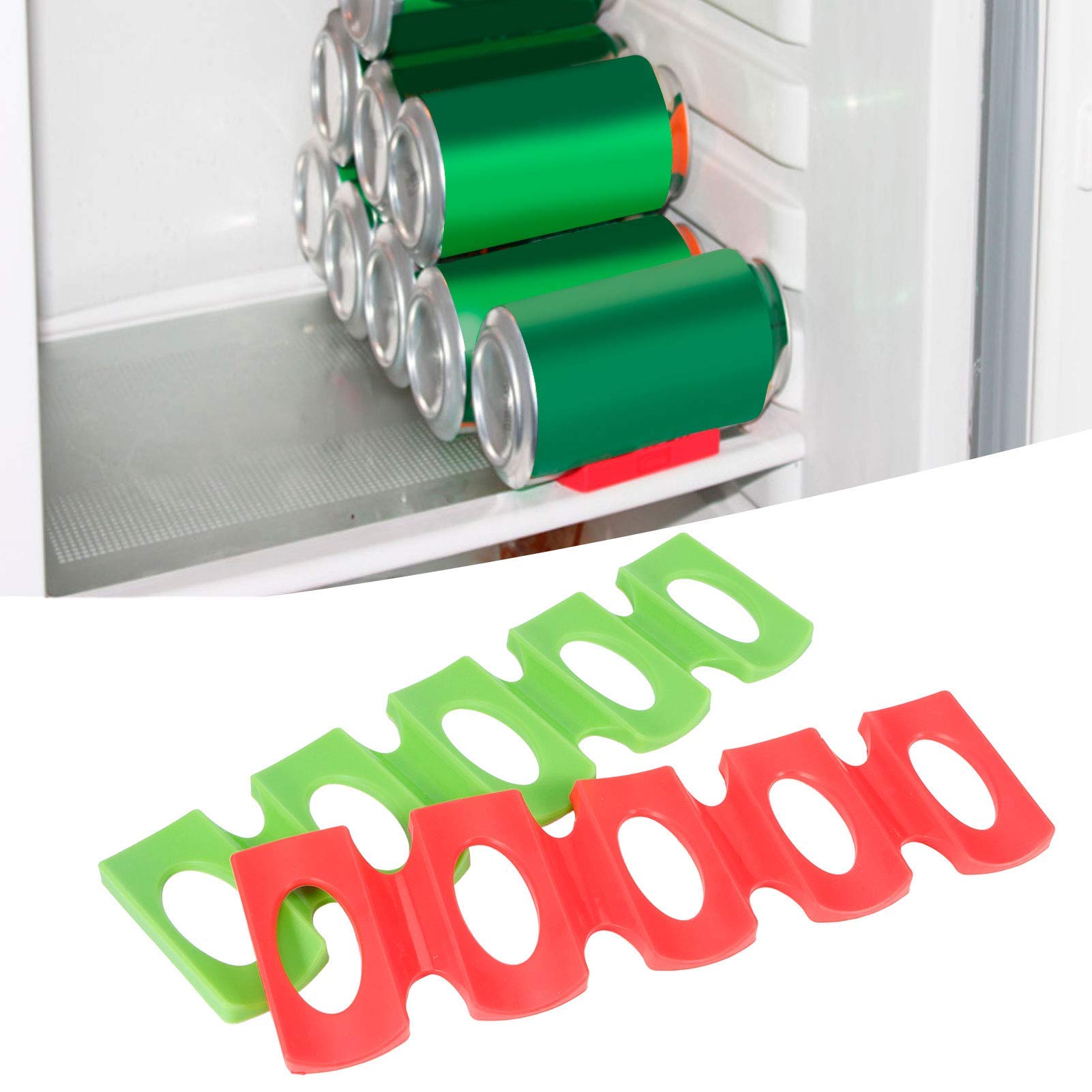 Apilador de vino de silicona, 2 unidades, botella plegable y lata fácil apilador de cerveza, ahorro de espacio, soporte plegable para vino para gabinete de cocina, refrigerador 4