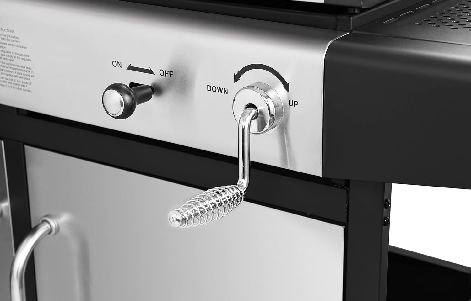 Pull-out ash pan beneath the charcoal firebox of the Royal Gourmet ZH3002SC grill.