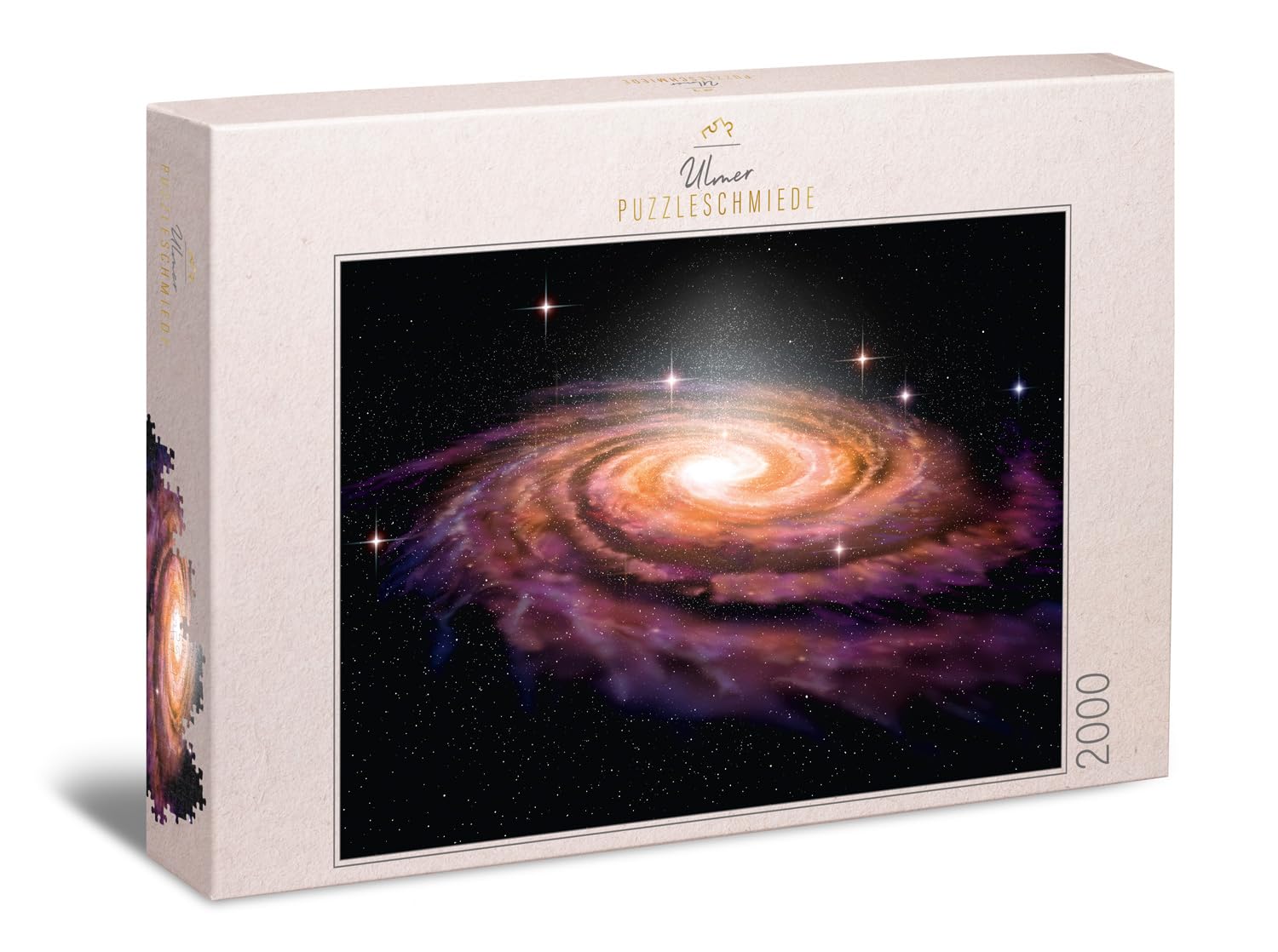 Ulmer Puzzleschmiede - Puzzle Galaxie 2000 pièces - Espace & Univers - Nébuleuse d'Andromède, Astronomie, Spectaculaire galaxie spirale 3D