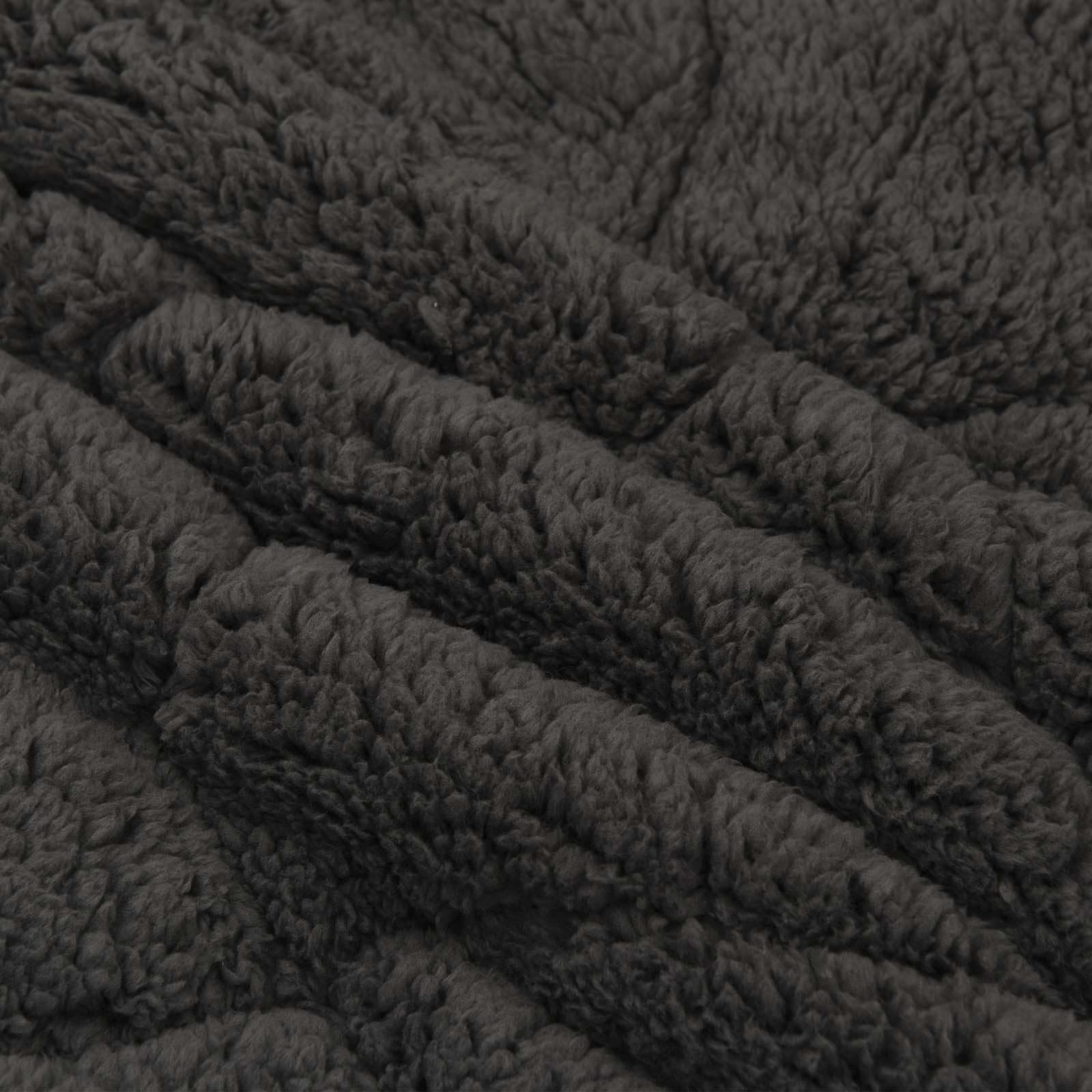 Générique Wendbare Steppdecke aus Mikrofaser, Teddybär, Anthrazit, 135 x 200 cm, Winterdaunen, gesteppt mit überlappenden Nähten, modernes Design, maschinenwaschbar für Komfort, weich und atmungsaktiv