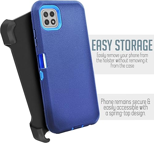 Miniatura 3 de Thousandgear Diseñada para Boost Celero 5G Samsung Galaxy A22 5G (no compatible con Samsung A22 4G) Funda con pantalla incorporada, funda protectora